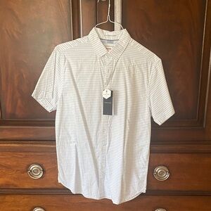 Men's Striped White Shirt